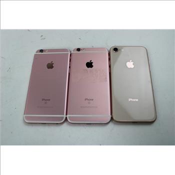 Apple IPhone Lot, 3 Pieces  Sold For Parts