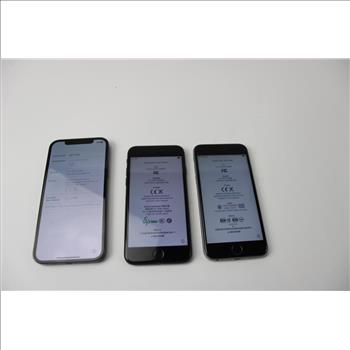 Apple IPhone Lot, 3 Pieces, Sold For Parts