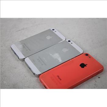 Apple IPhone Lot, 3 Pieces, Sold For Parts