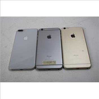 Apple IPhone Lot, 3 Pieces  Sold For Parts