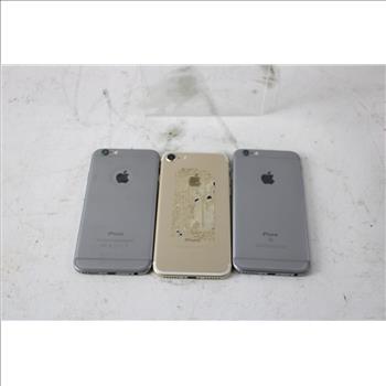 Apple IPhone Lot, 3 Pieces  Sold For Parts