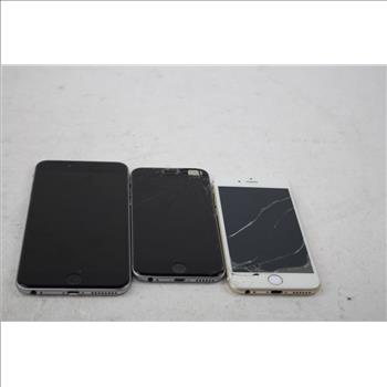 Apple IPhone Lot, 3 Pieces  Sold For Parts