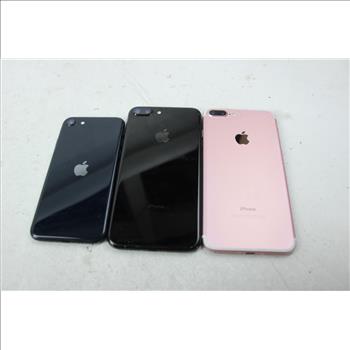 Apple IPhone Lot, 3 Pieces, Sold For Parts
