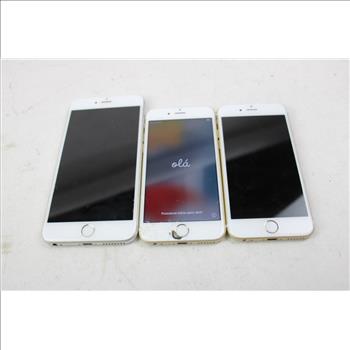 Apple IPhone Lot, 3 Pieces, Sold For Parts