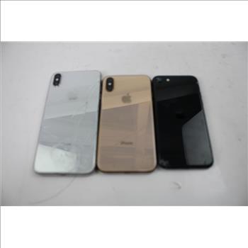 Apple IPhone Lot, 3 Pieces, Sold For Parts