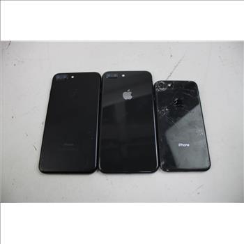 Apple IPhone Lot, 3 Pieces, Sold For Parts