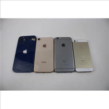 Apple IPhone Lot, 4 Pieces  Sold For Parts