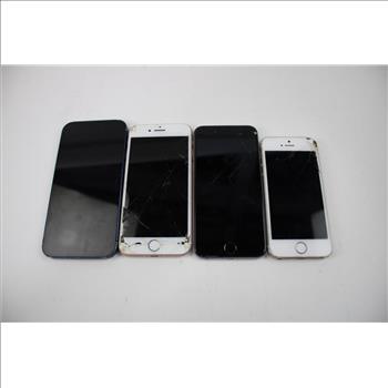 Apple IPhone Lot, 4 Pieces  Sold For Parts