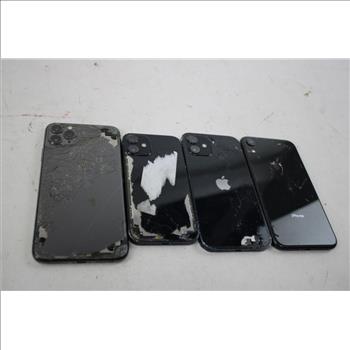 Apple IPhone Lot, 4 Pieces  Sold For Parts