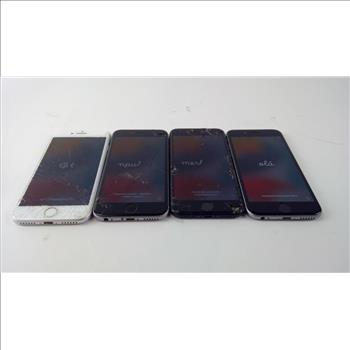 Apple IPhone Lot, 4 Pieces  Sold For Parts