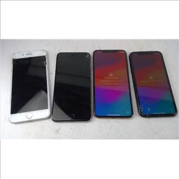 Apple IPhone Lot, 4 Pieces  Sold For Parts