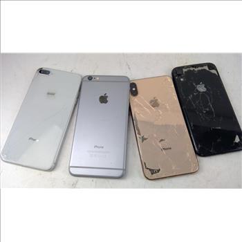Apple IPhone Lot, 4 Pieces  Sold For Parts