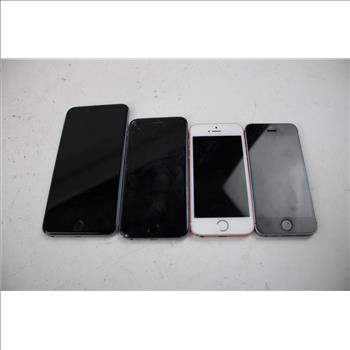 Apple IPhone Lot, 4 Pieces  Sold For Parts