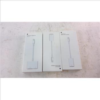 Apple Lightning To USB Camera Adapter And More 3 Pieces