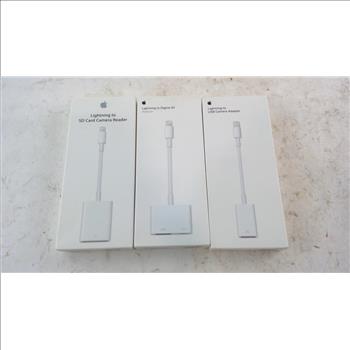 Apple Lightning To USB Camera Adapter And More 3 Pieces