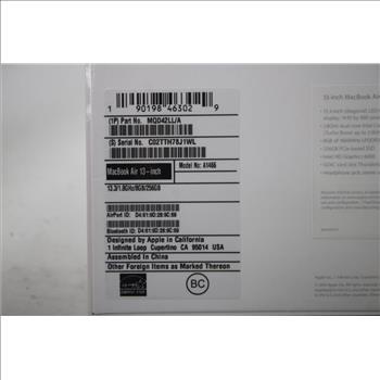 Apple Macbook Air, New Sealed In Box