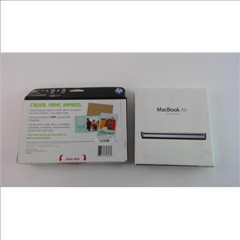 Apple Macbook Air Superdrive And HP Printer Ink
