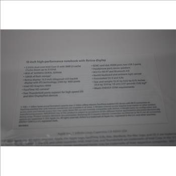Apple Macbook Pro, 128 GB - NEW IN SEALED BOX