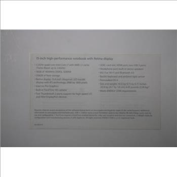 Apple Macbook Pro, New In Sealed Box