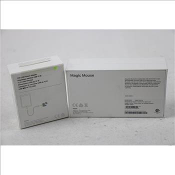Apple Power Adapter & Magic Mouse, 2 Pieces