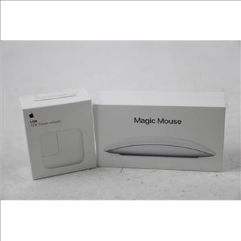 Apple Power Adapter & Magic Mouse, 2 Pieces