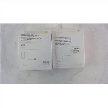 Apple USB-C Power Adapter And USB-C Lightning Cable