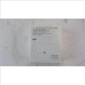 Apple USB-C Power Adapter And USB-C Lightning Cable