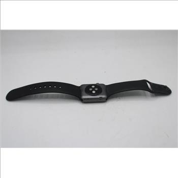 Apple Watch Series 1 (GPS), 38mm Aluminum Case, Black Sports Band