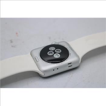 Apple Watch Series 2 (GPS), 42mm Aluminum Case, White Sports Band (S/M)