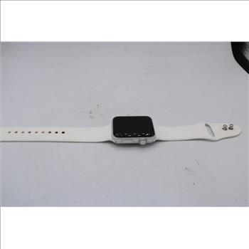 Apple Watch Series 2 (GPS), 42mm Aluminum Case, White Sports Band (S/M)