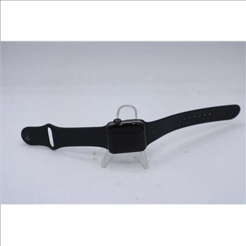 Apple Watch Series 3 (GPS), 38mm Aluminum Case, Black Sports Band (M/L) - Locked To Owner - SOLD FOR PARTS ONLY