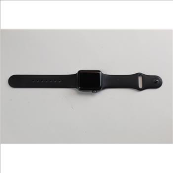 Apple Watch Series 3 (GPS), 38mm Aluminum Case, Black Sports Band (Size S/M)