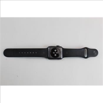 Apple Watch Series 3 (GPS), 38mm Aluminum Case, Black Sports Band (Size S/M)
