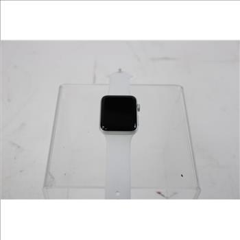 Apple Watch Series 3 (GPS + LTE), 42mm Aluminum Case, White Sports Band (Size M/L)