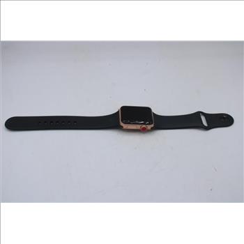 Apple Watch Series 3 (GPS+LTE), 38mm Aluminum Case, Black Sports Band (M/L) - Locked To Owner - SOLD FOR PARTS ONLY