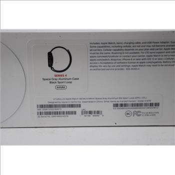 Apple Watch, Series 4, Space Gray Aluminum Case, 44mm