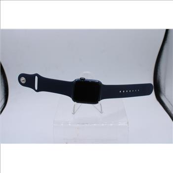 Apple Watch Series 6 (GPS), 44mm Aluminum Case, Navy Blue Sports Band (Size S/M)