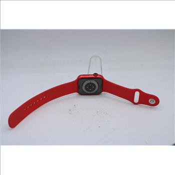 Apple Watch Series 6 (GPS), 44mm Aluminum Case, Red Sports Band (M/L) - Locked To Owner - SOLD FOR PARTS ONLY