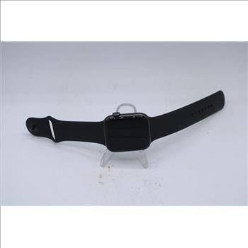 Apple Watch Series 6 (GPS+LTE), 44mm Aluminum Case, Black Sports Band (M/L)