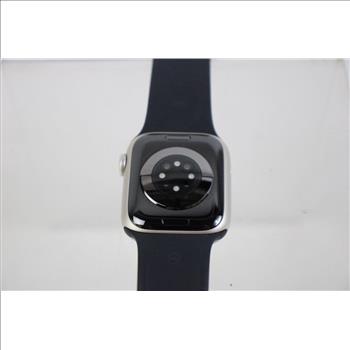 Apple Watch Series 7 (GPS), 41mm Aluminum Case, Space Gray Sports Band (Size M/L) - Locked To Owner  - SOLD FOR PARTS ONLY