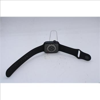 Apple Watch Series 7 (GPS+LTE), 45mm Aluminum Case, Black Sportsm Band (M/L) - Locked To Owner - SOLD FOR PARTS ONLY