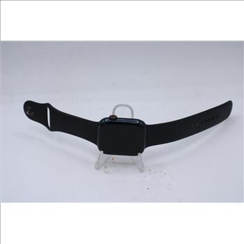 Apple Watch Series 7 (GPS+LTE), 45mm Aluminum Case, Black Sportsm Band (M/L) - Locked To Owner - SOLD FOR PARTS ONLY