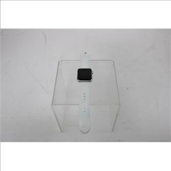 Apple watch 7000 series 38mm aluminum case sport with white sport band Clearance