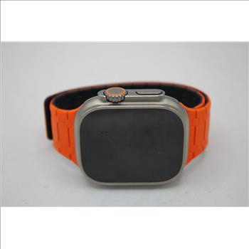 Apple Watch Ultra (GPS + LTE), 49mm Titanium Case, Adjustable Band- Locked To Owner - SOLD FOR PARTS ONLY