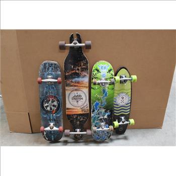 Arbor, Kryptonics, Roller Derby+ More Assorted Skateboards 4 Pieces
