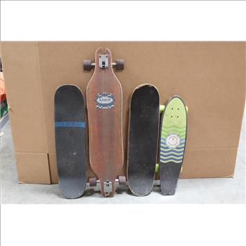 Arbor, Kryptonics, Roller Derby+ More Assorted Skateboards 4 Pieces