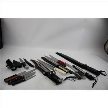 Arizona Custom Knives, Dexter-Russell, Smith & Wesson, And Other Knives, 16 Pieces