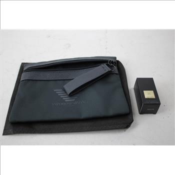 Armani Iris Bleu Eau De Toilette, 7.5ml, And Fragrance Pouch Bag
