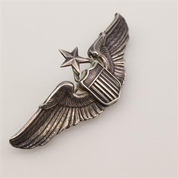 Army Senior Aviator Military Wing Silver Pin