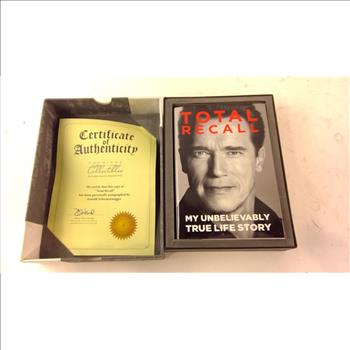 Arnold Schwarzenegger Signed Total Recall Book